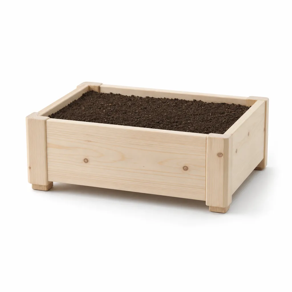 Steg 3: Fyll med jord. En säck räcker.